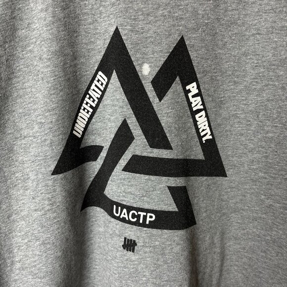 Undefeated Play DIrty UACTP Small S T Shirt Gray Graphic Tee - Picture 13 of 14